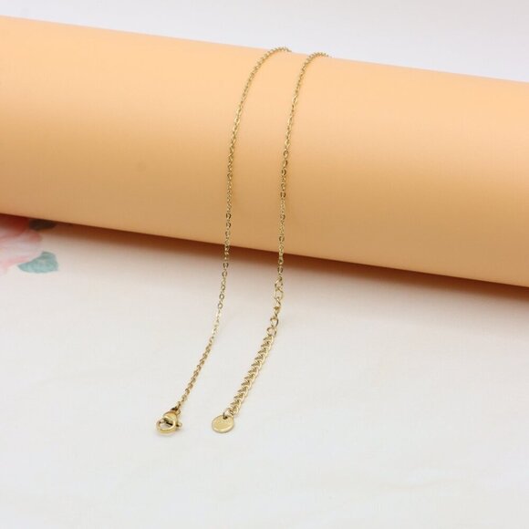 "Yellow Heart Pendant Necklace with Dangle Charm – Chic & Stylish Look, XPNL0365 - Picture 11 of 13